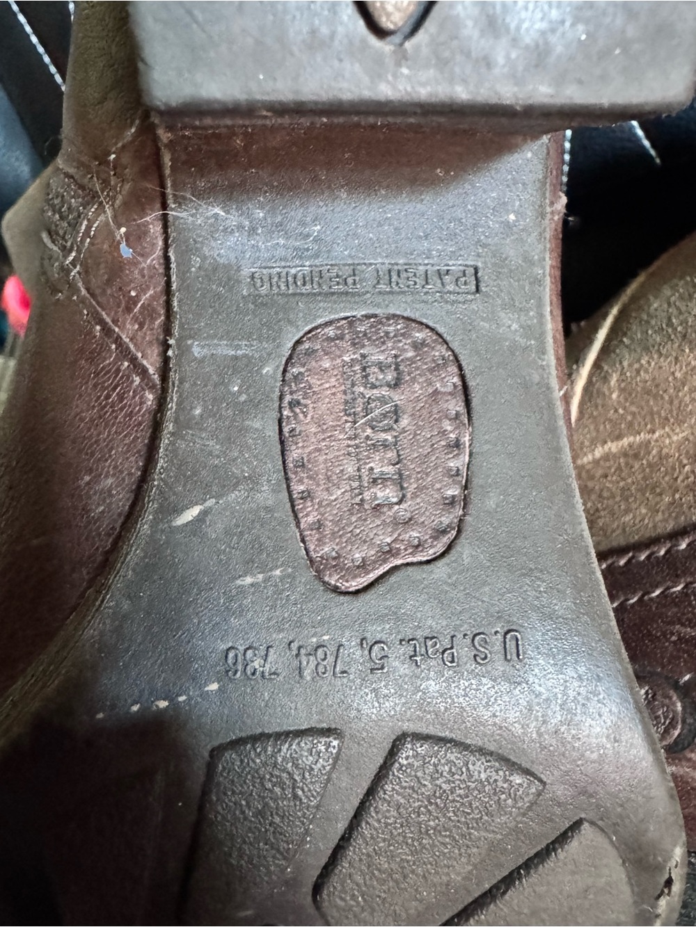 Born Two-Tone Brown Suede & Leather Western Heeled Boots - Picture 9 of 11